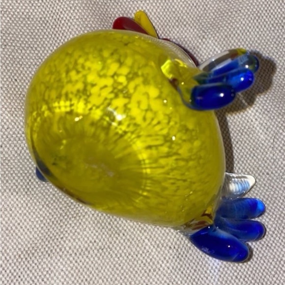 ART GLASS HEN CHICKEN FIGURINE PAPER WEIGHT... in great condition - Picture 3 of 3